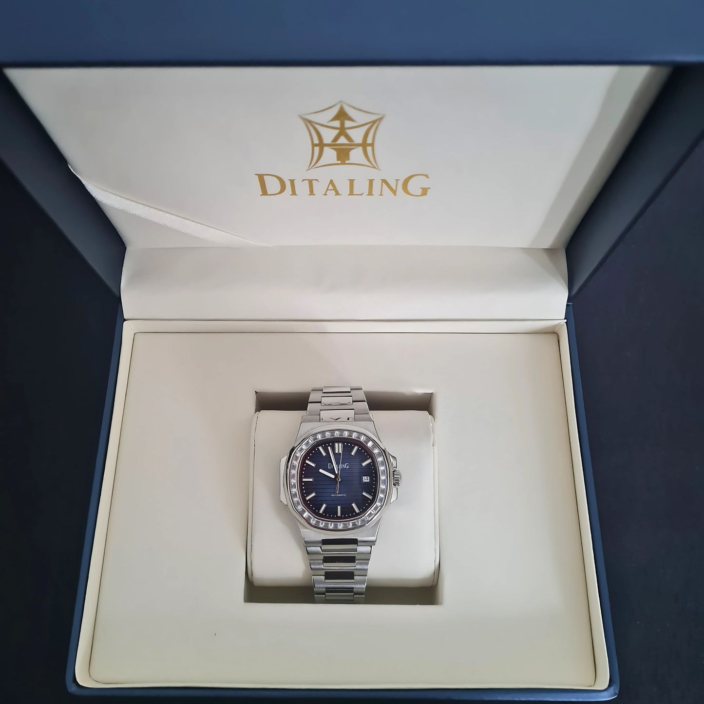 Reloj Automático DITALING NAUTILUS 1300A, DT-1521 - Plata Azul