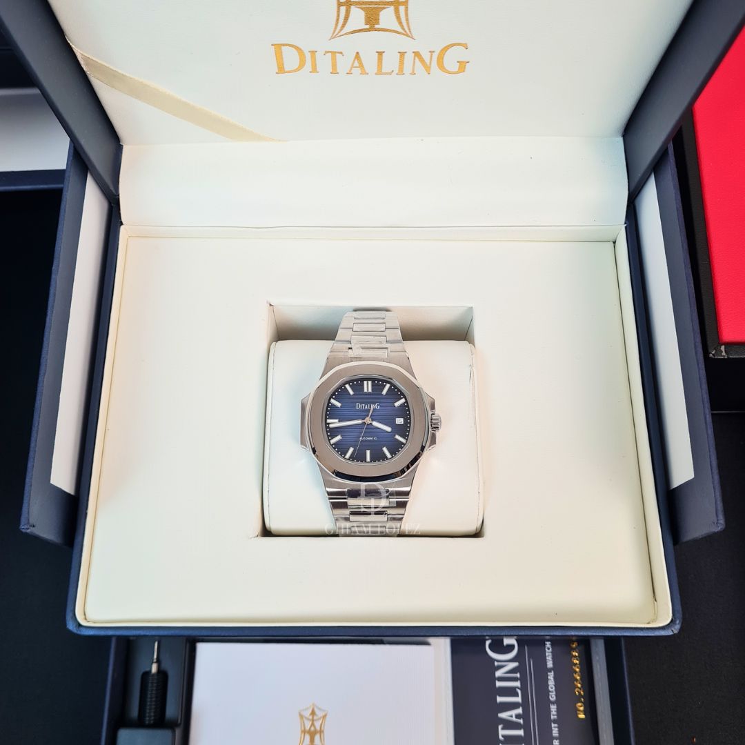 Reloj Automático DITALING NAUTILUS, DT-1561 - Plata Azul
