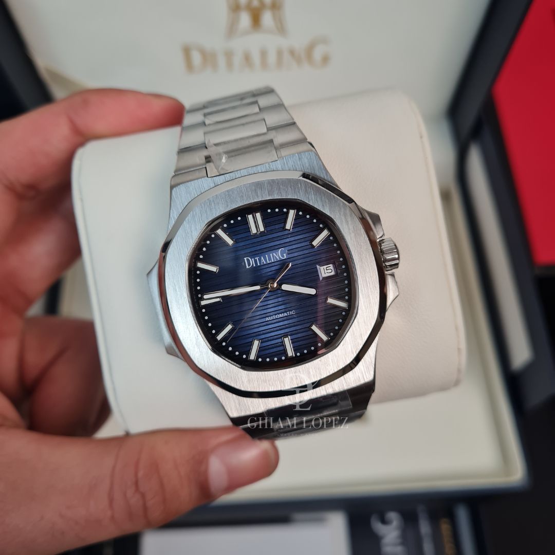 Reloj Automático DITALING NAUTILUS, DT-1561 - Plata Azul