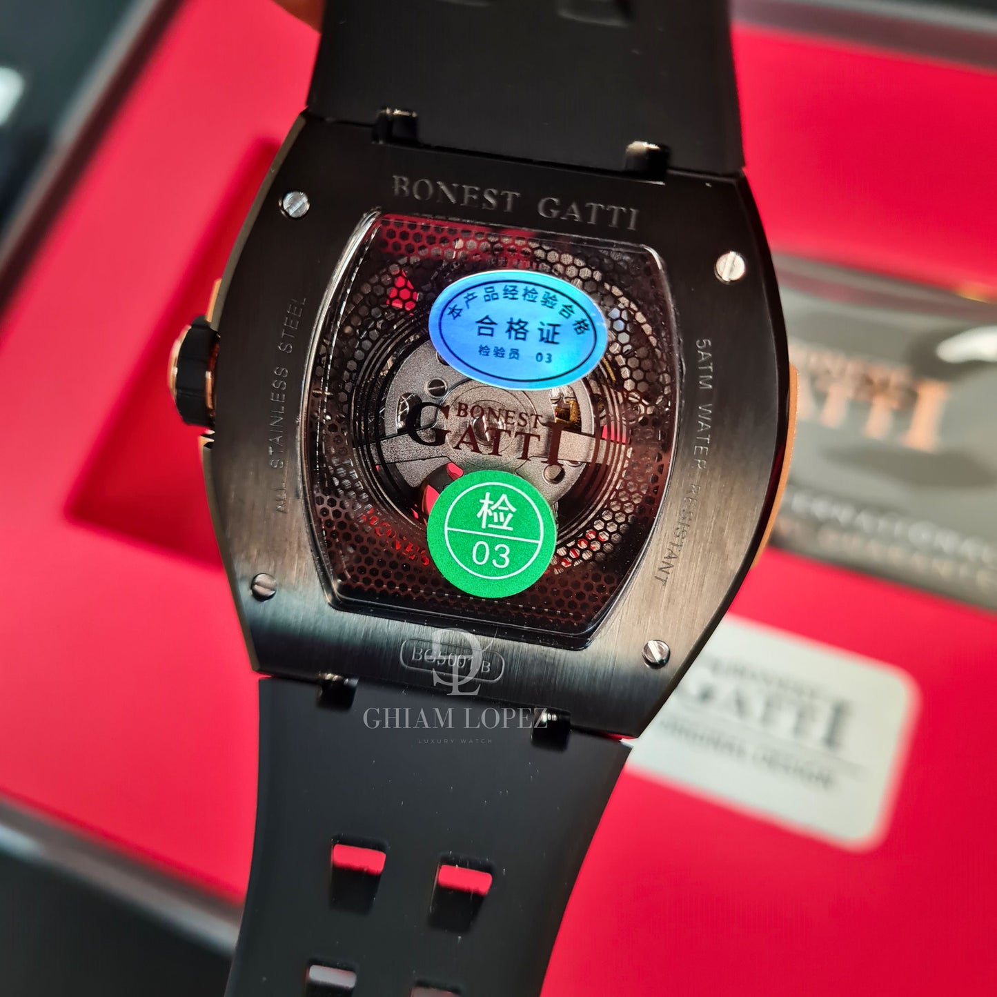 Reloj Automático BONEST GATTI BG5001 - Negro