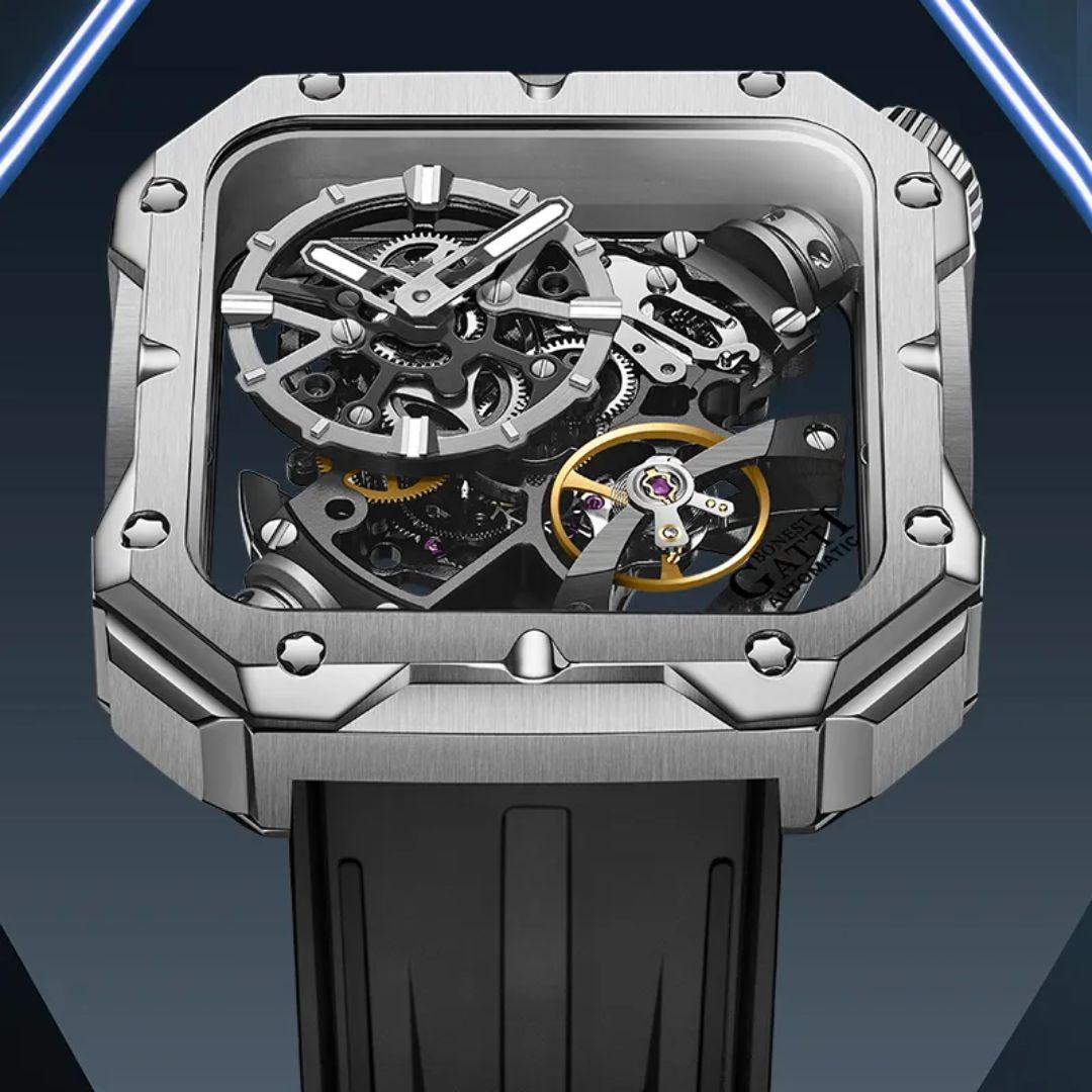 Reloj Automático BONEST GATTI BG4001 - Negro Plata