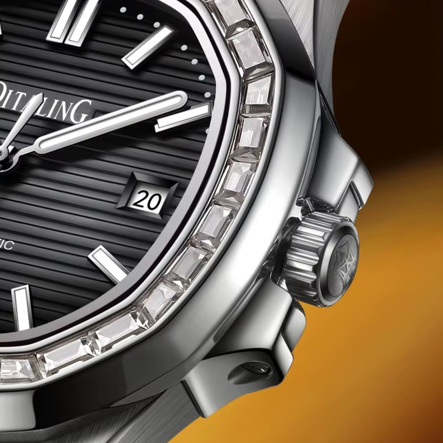 Reloj Automático DITALING NAUTILUS 1300A, DT-1521 - Plata Negro