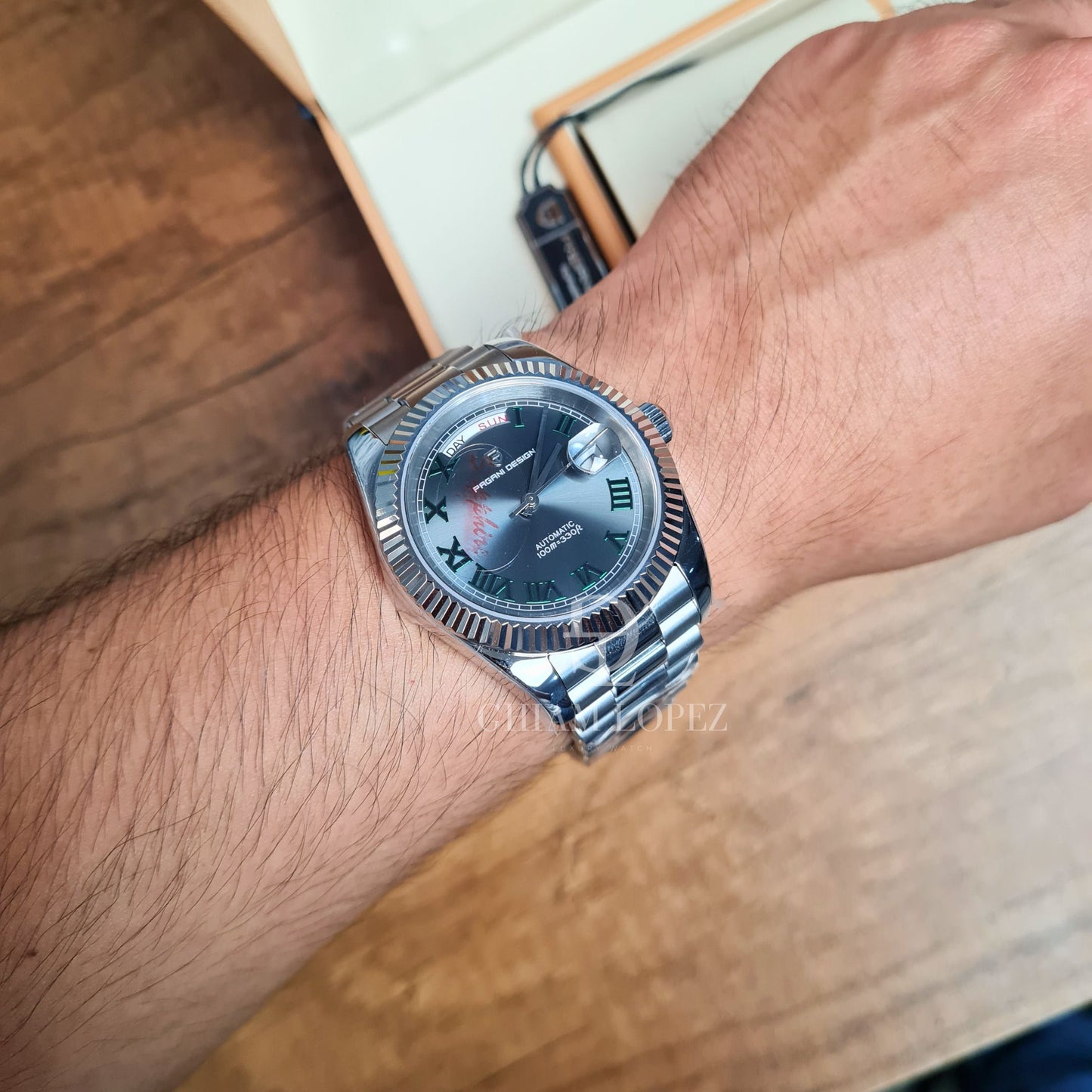 Reloj Automático PAGANI DESIGN DAYDATE 40MM, PD-1783 - Wimbledon Gris