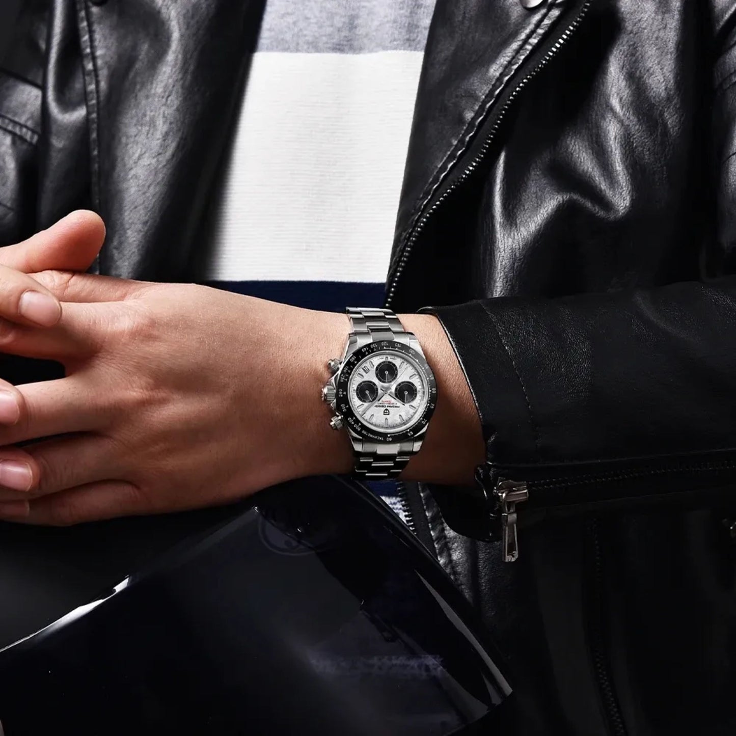 Reloj Cuarzo PAGANI DESIGN DAYTONA Meteorito, PD-1644 - Plata Blanco