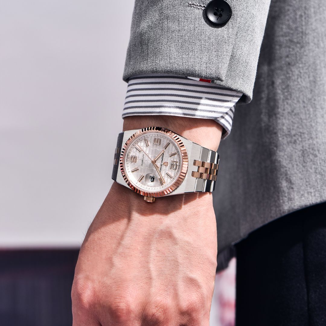 Reloj Automático PAGANI DESIGN LAND-DWELLER, PD-YS027 - Dos Tonos Blanco