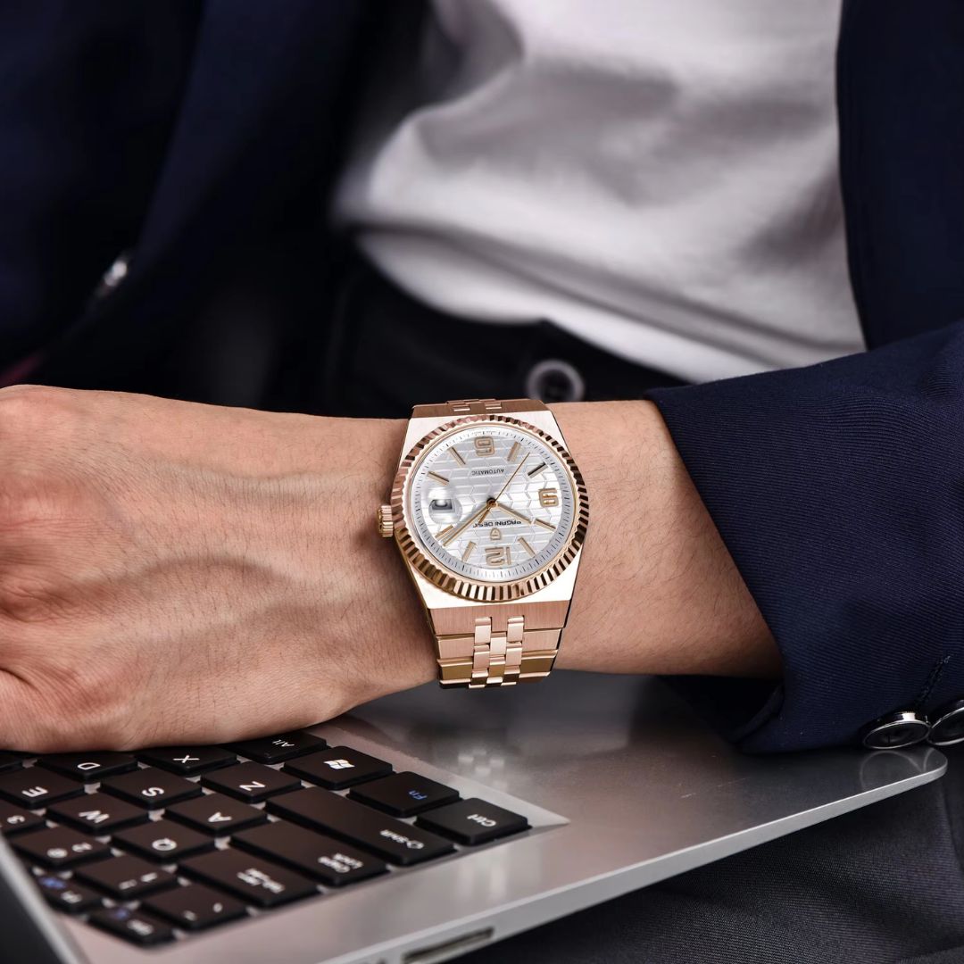 Reloj Automático PAGANI DESIGN LAND-DWELLER, PD-YS027 - Oro Rosa Blanco