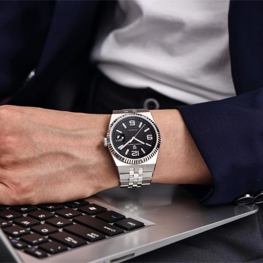 Reloj Automático PAGANI DESIGN LAND-DWELLER, PD-YS027 - Plata Negro