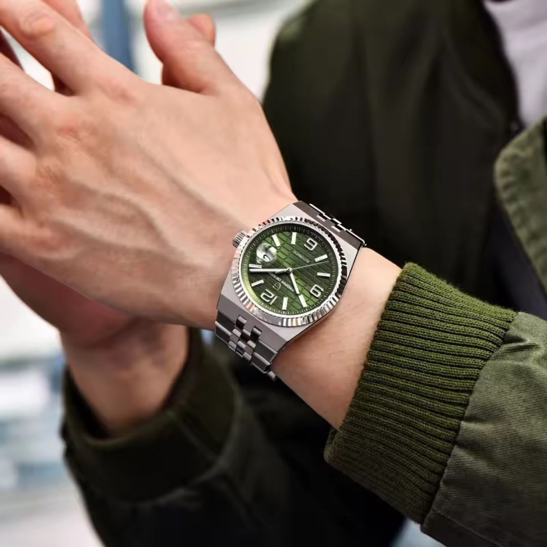 Reloj Automático PAGANI DESIGN LAND-DWELLER, PD-YS027 - Plata Verde