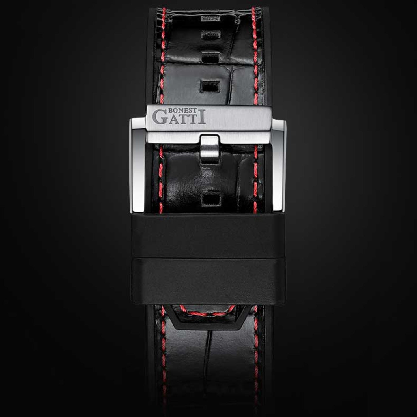 Reloj Automático BONEST GATTI BG7601 Cuero - Rojo
