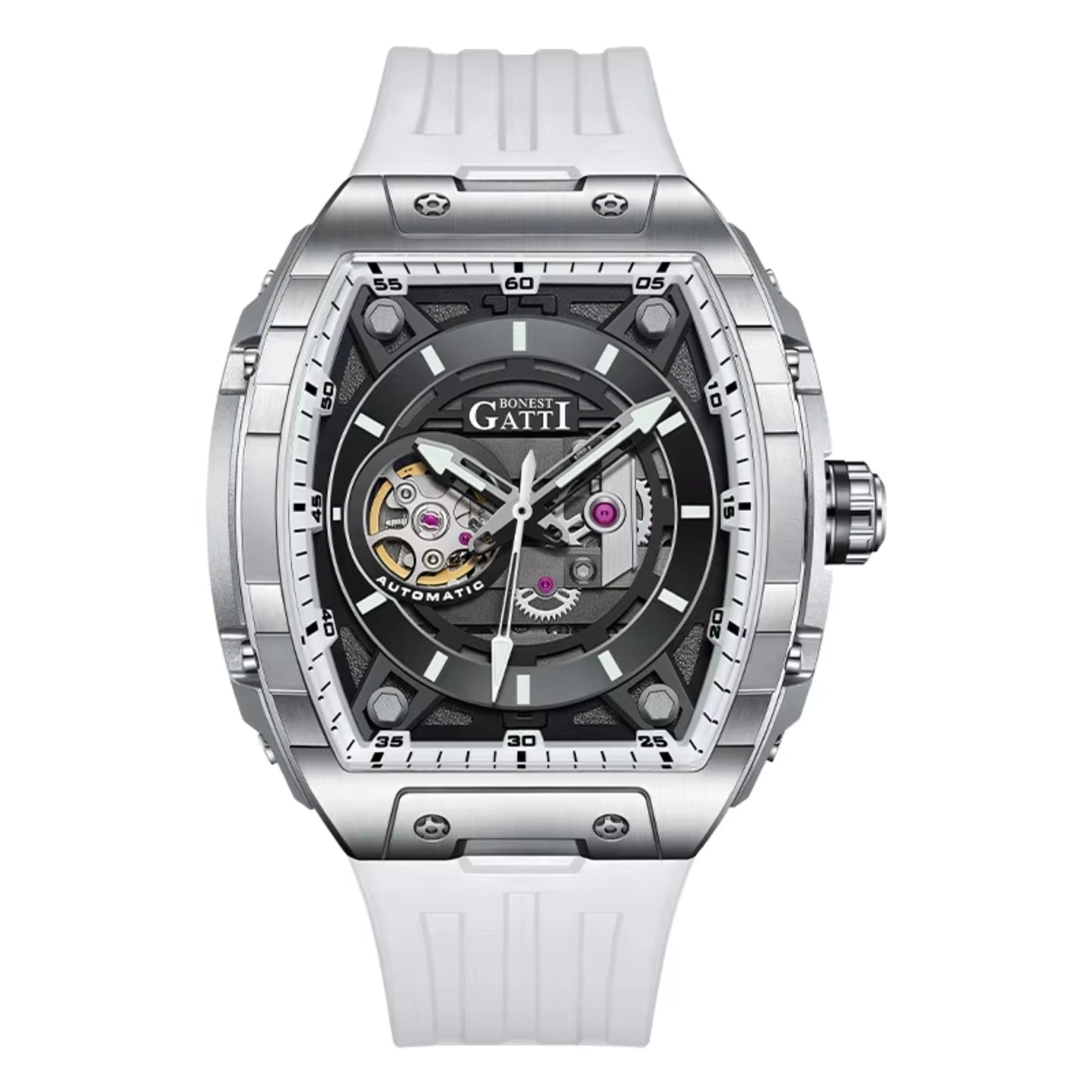 Reloj Automático BONEST GATTI BG5602 - Negro Plata
