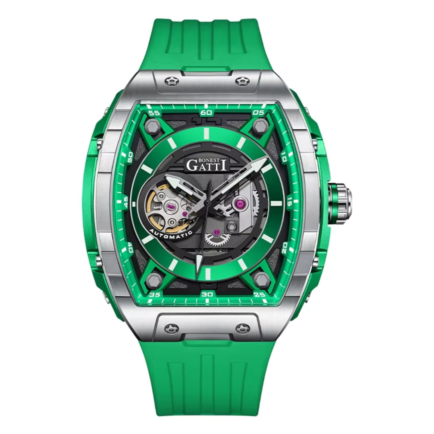 Reloj Automático BONEST GATTI BG5602 - Negro Plata