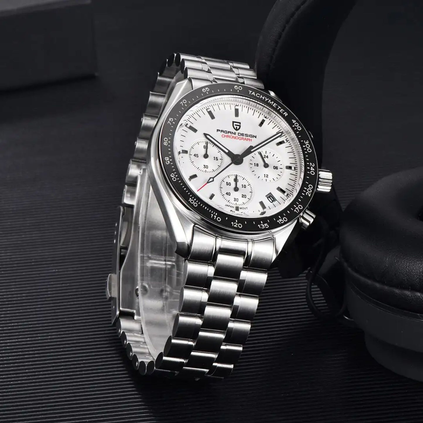 Reloj Cuarzo PAGANI DESIGN Moonswatch V3, PD-1701 - Blanco