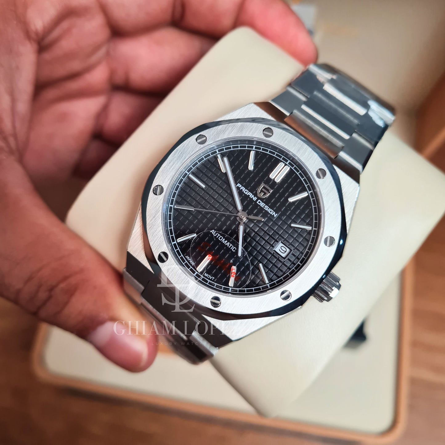 Reloj Automático PAGANI DESIGN AP ROYAL OAK, PD-1673 - Negro