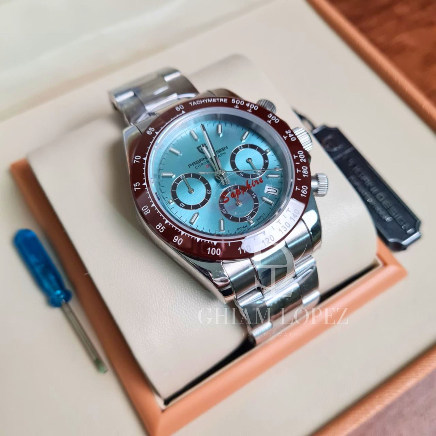 Reloj Cuarzo PAGANI DESIGN DAYTONA, PD-1644 - Ice Blue