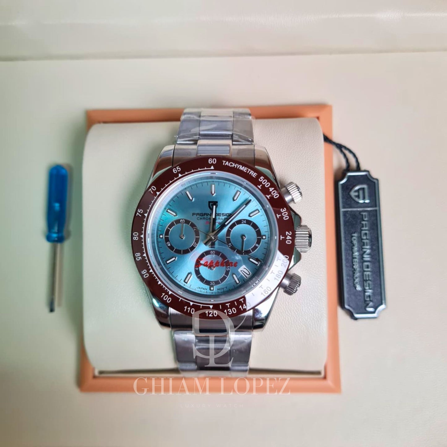 Reloj Cuarzo PAGANI DESIGN DAYTONA, PD-1644 - Ice Blue