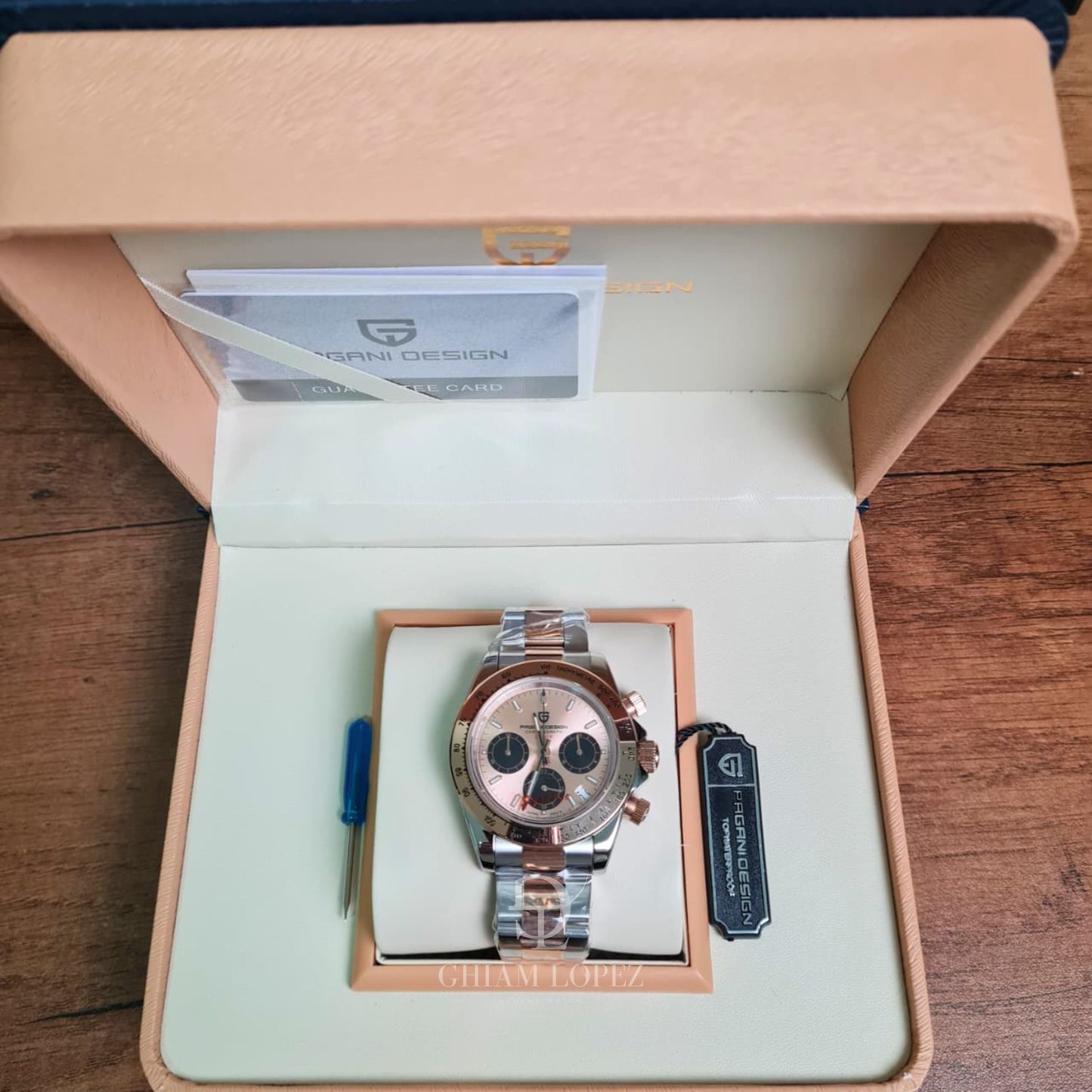 Reloj Cuarzo PAGANI DESIGN DAYTONA, PD-1644 - Oro Rosa