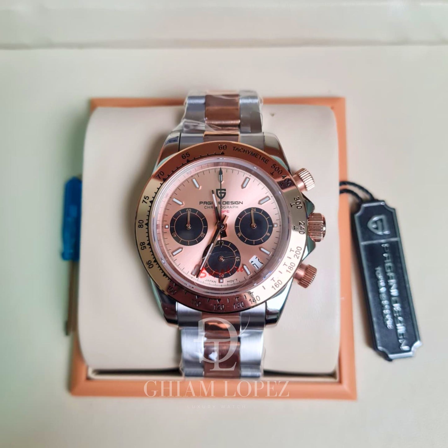 Reloj Cuarzo PAGANI DESIGN DAYTONA, PD-1644 - Oro Rosa