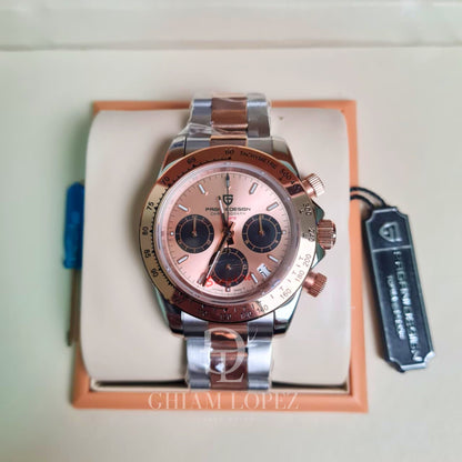 Reloj Cuarzo PAGANI DESIGN DAYTONA, PD-1644 - Oro Rosa