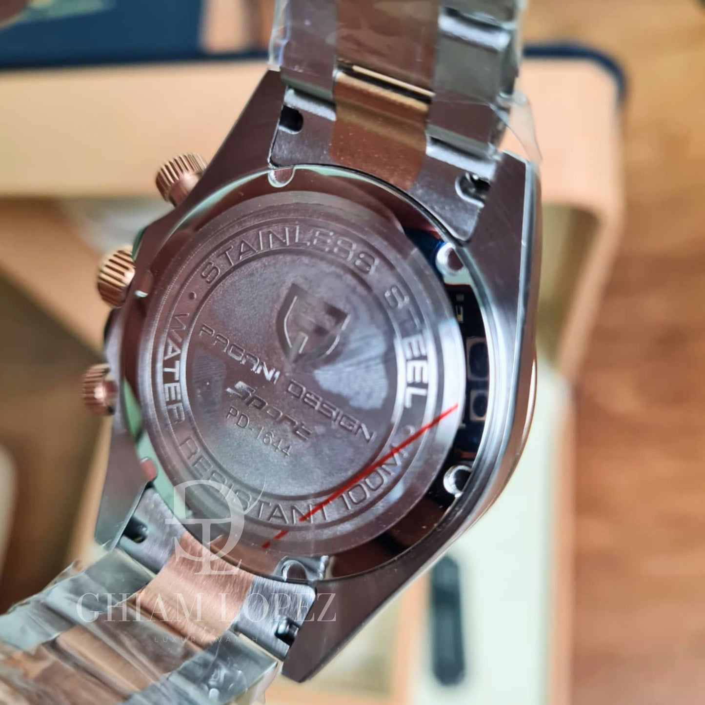 Reloj Cuarzo PAGANI DESIGN DAYTONA, PD-1644 - Oro Rosa