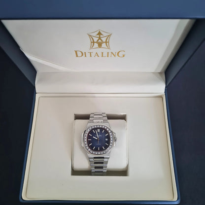 Reloj Automático DITALING NAUTILUS 1300A, DT-1521 - Plata Azul