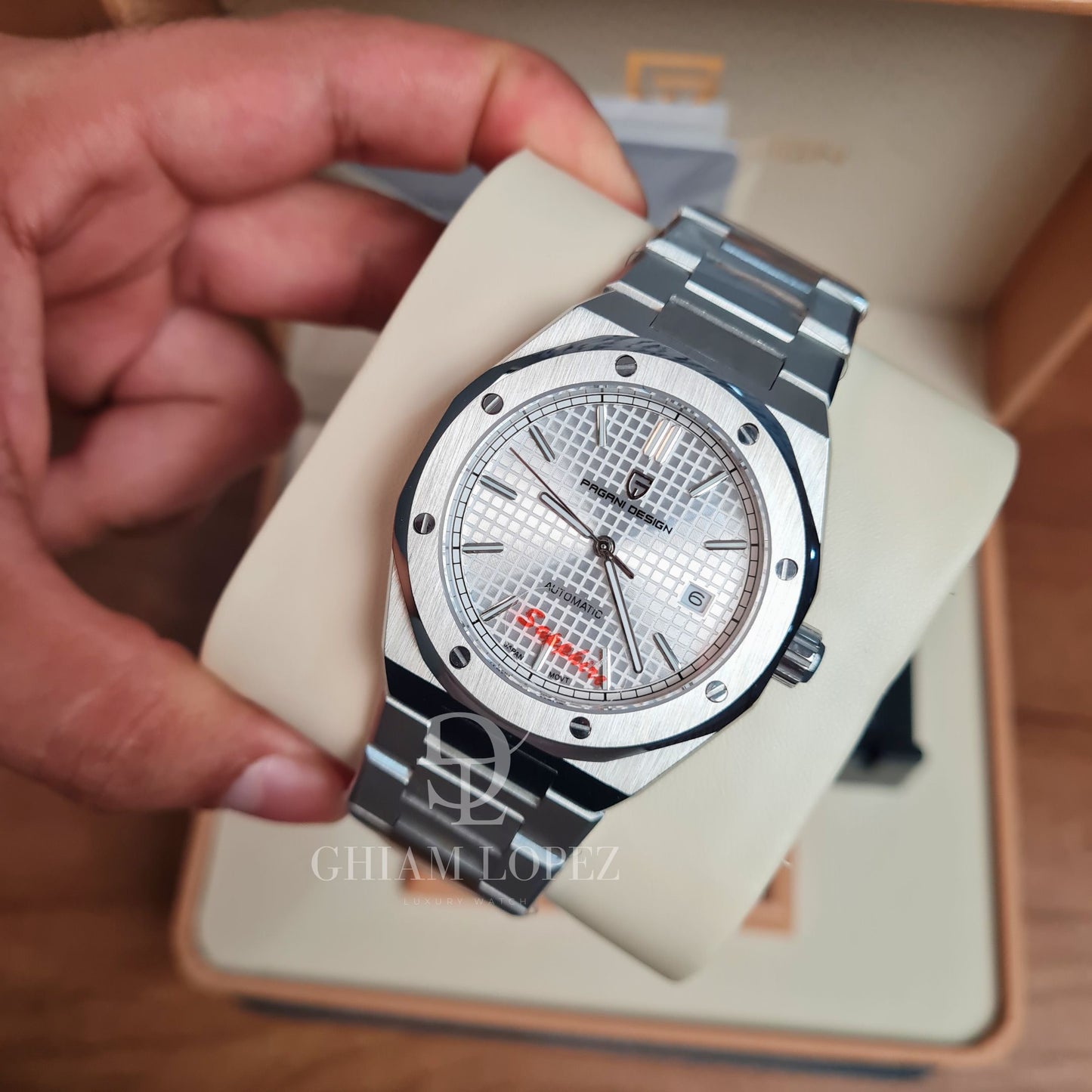 Reloj Automático PAGANI DESIGN AP ROYAL OAK, PD-1673 - Blanco