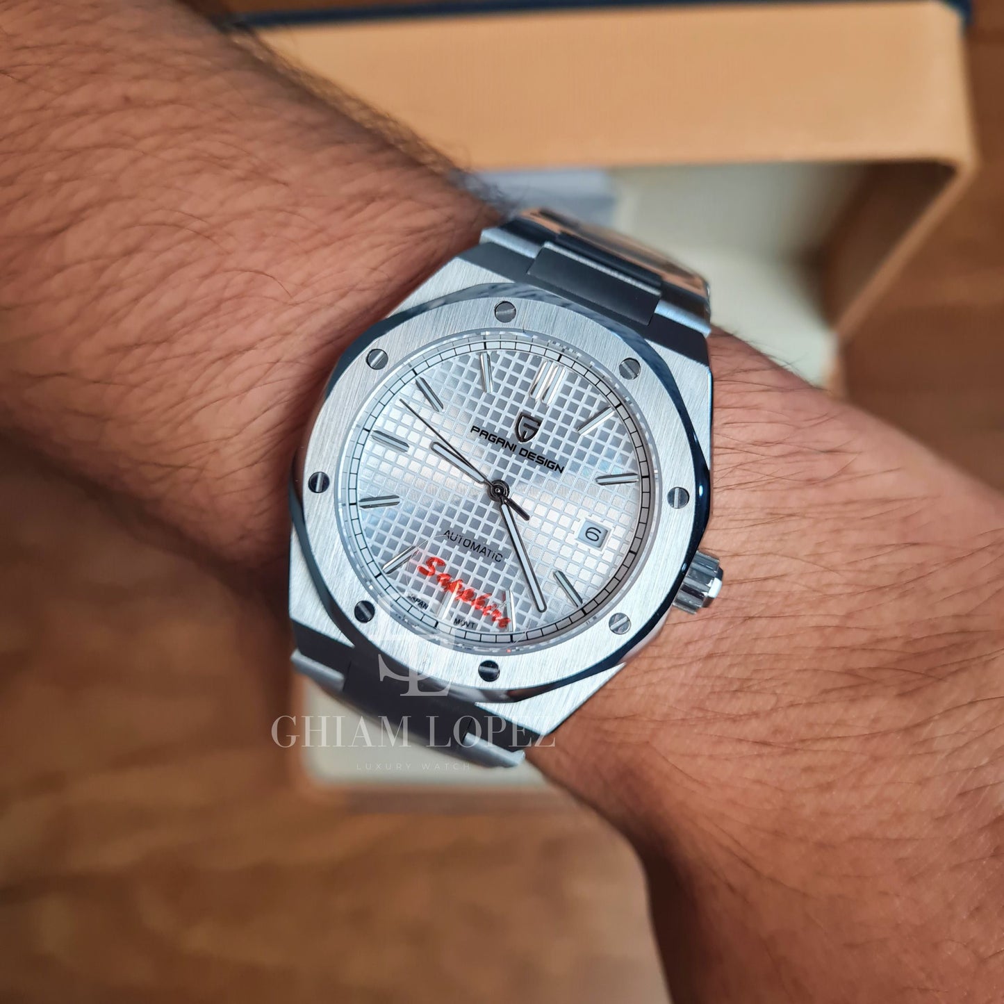 Reloj Automático PAGANI DESIGN AP ROYAL OAK, PD-1673 - Blanco