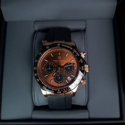 PAGANI DESIGN Daytona OysterFlex Cronógrafo de Cuarzo | PD-1664
