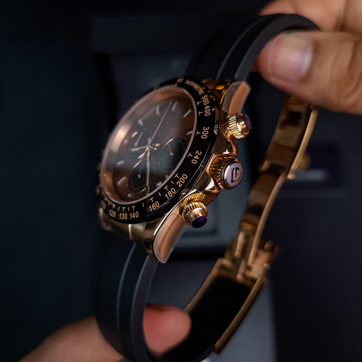 PAGANI DESIGN Daytona OysterFlex Cronógrafo de Cuarzo | PD-1664