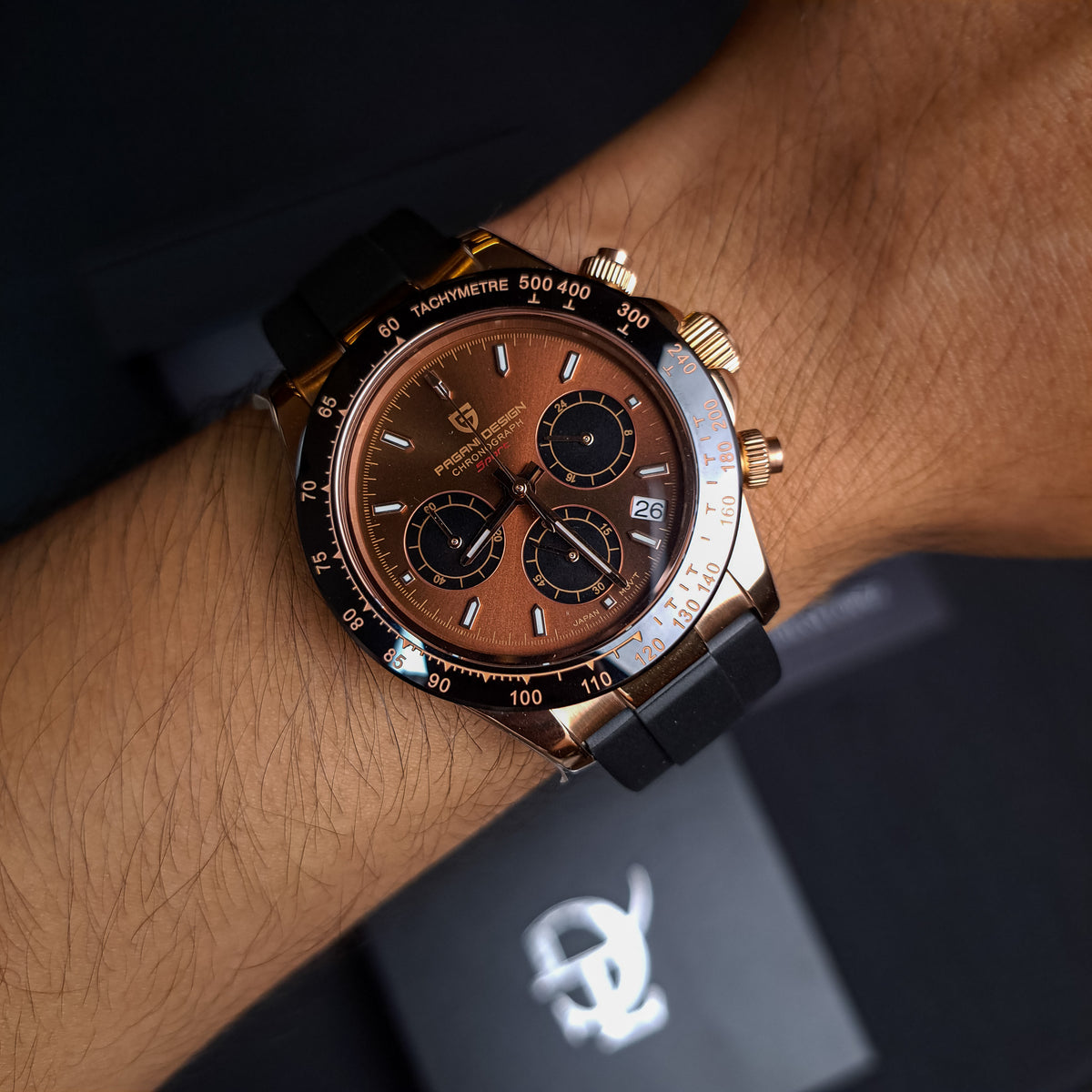PAGANI DESIGN Daytona OysterFlex Cronógrafo de Cuarzo | PD-1664