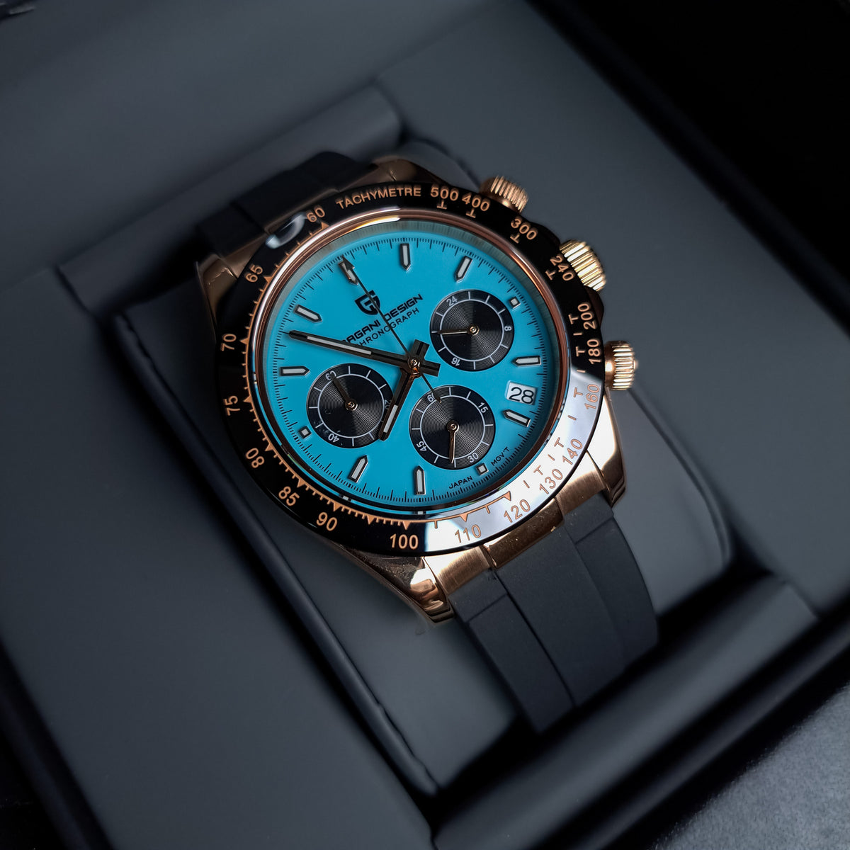PAGANI DESIGN Daytona OysterFlex Cronógrafo de Cuarzo | PD-1664