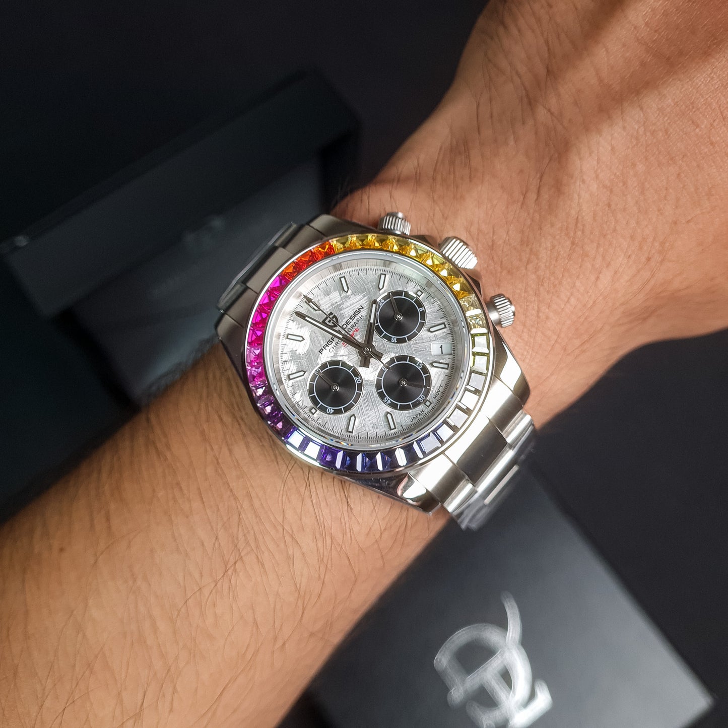 PAGANI DESIGN Daytona Rainbow Cronógrafo de Cuarzo | PD-1644