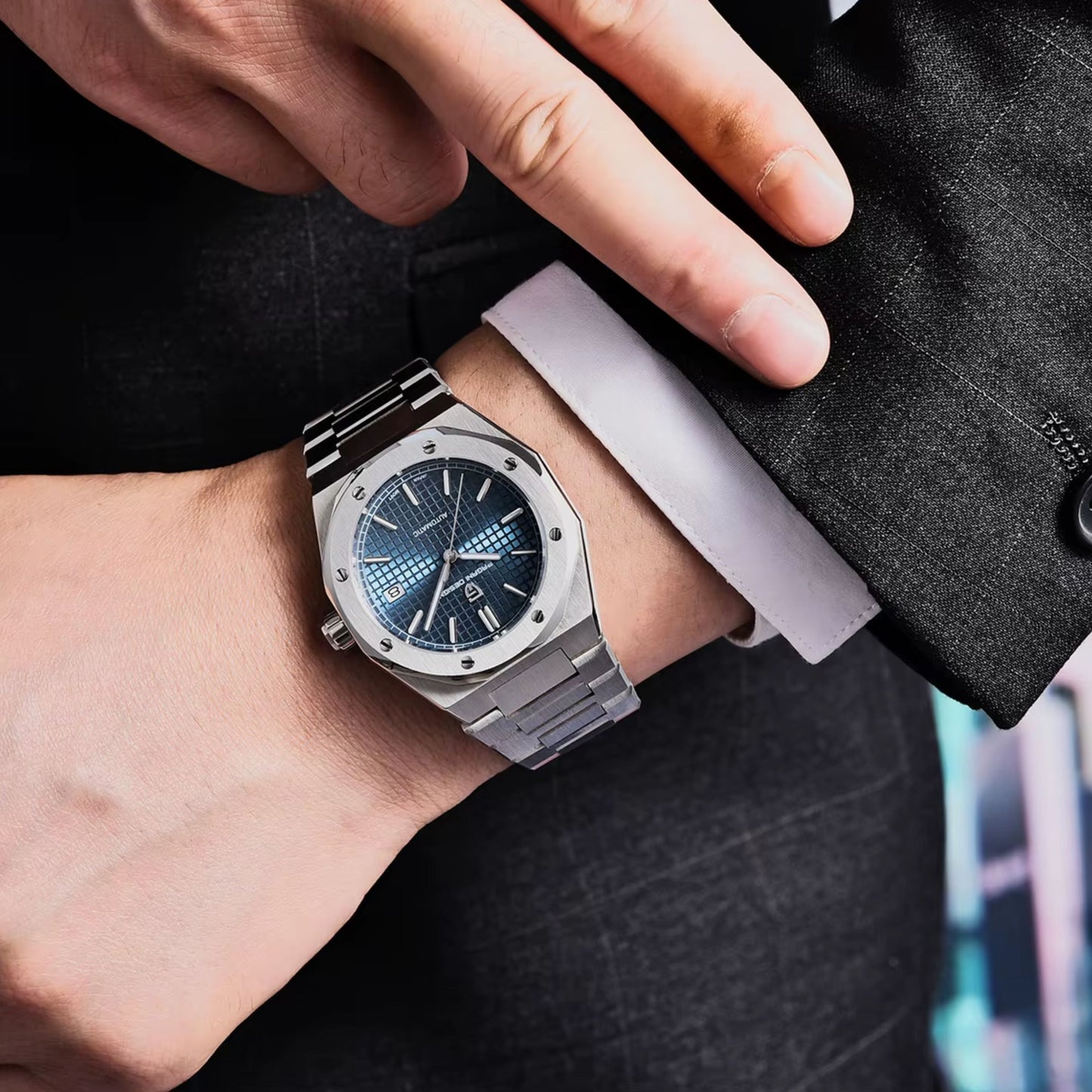 Reloj Automático PAGANI DESIGN AP ROYAL OAK, PD-1673 - Azul