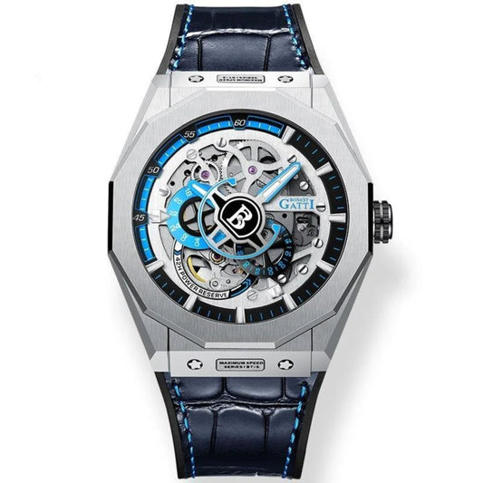 Reloj Automático BONEST GATTI  BG7601 Cuero - Azul