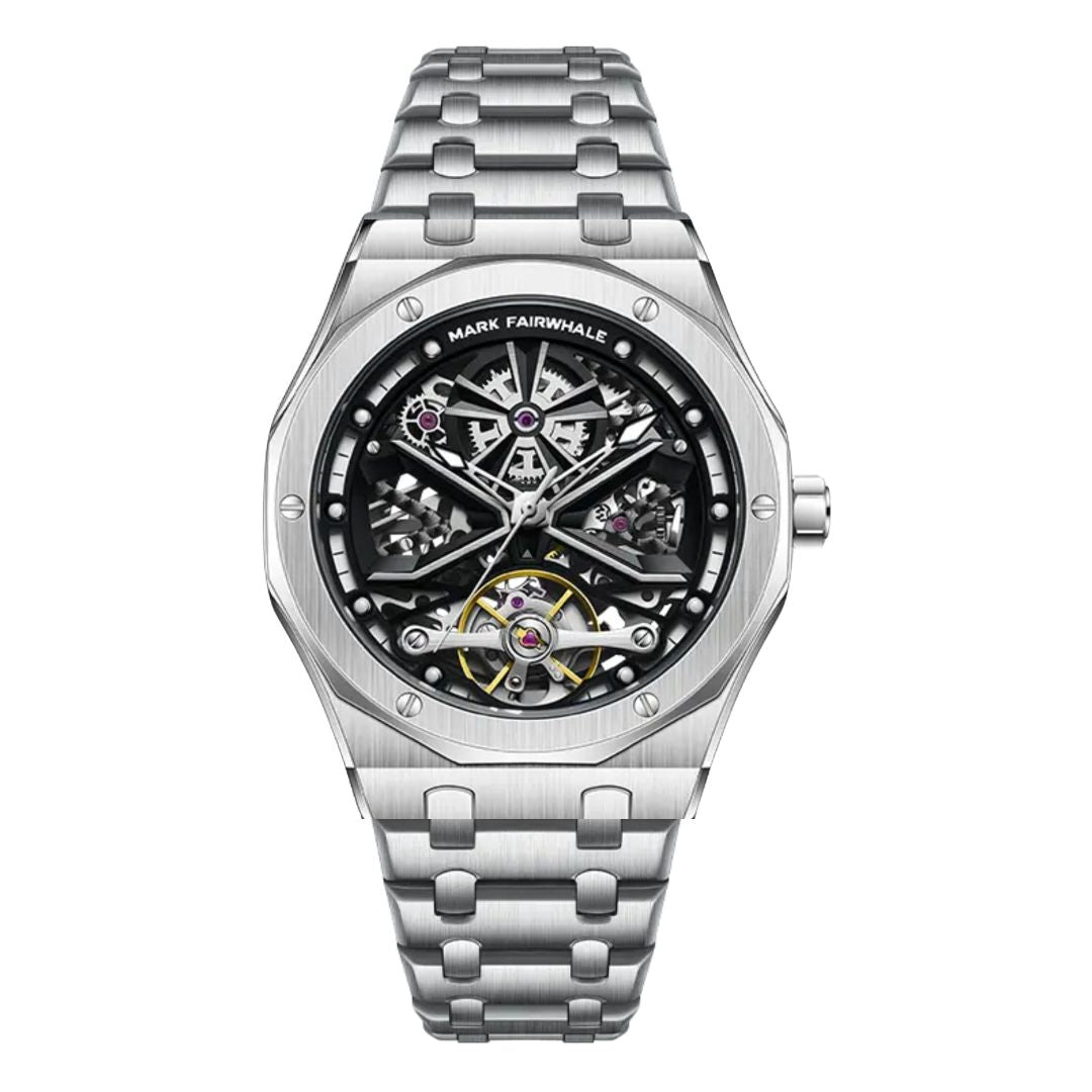 Reloj Automático MARK FAIRWHALE MYSTIC INOX- Plata Negro