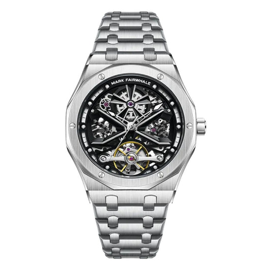 Reloj Automático MARK FAIRWHALE MYSTIC INOX- Plata Negro