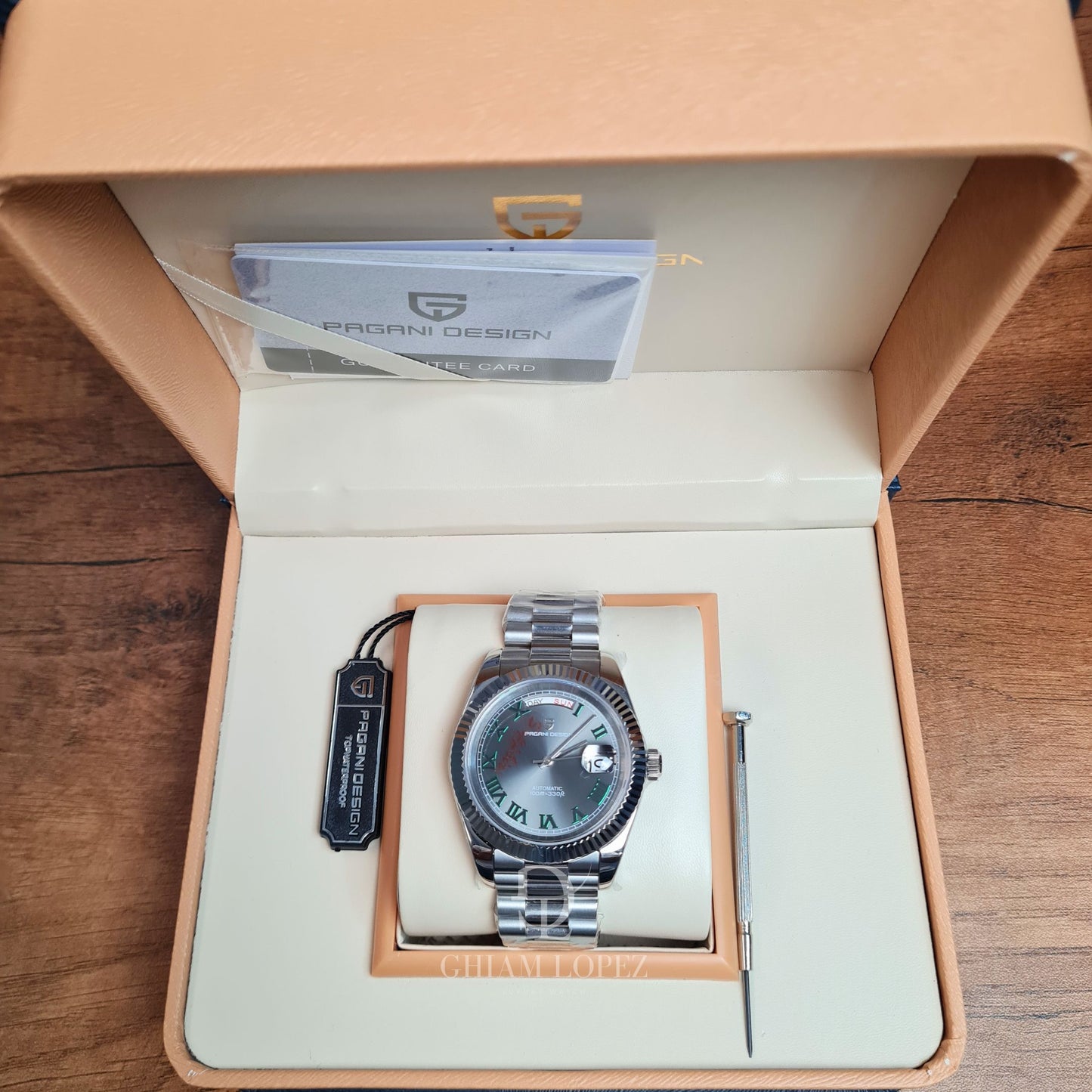 Reloj Automático PAGANI DESIGN DAYDATE 40MM, PD-1783 - Wimbledon Gris