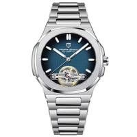 Reloj Automático PAGANI DESIGN NAUTILUS Open Heard, PD-YS025 - Plata Azul