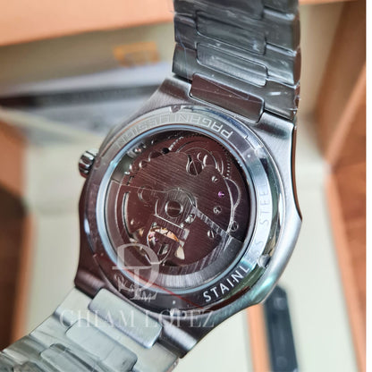 Reloj Automático PAGANI DESIGN NAUTILUS Open Heard, PD-YS025 - Plata Azul