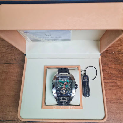 Reloj Automático PAGANI DESIGN RM, PD-YS018 - Plata Negro Verde