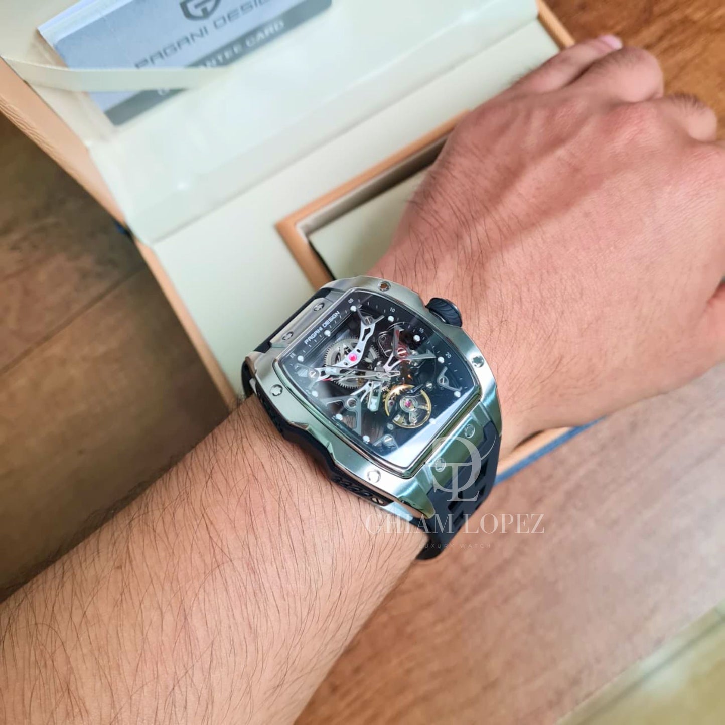 Reloj Automático PAGANI DESIGN RM, PD-YS018 - Plata Negro