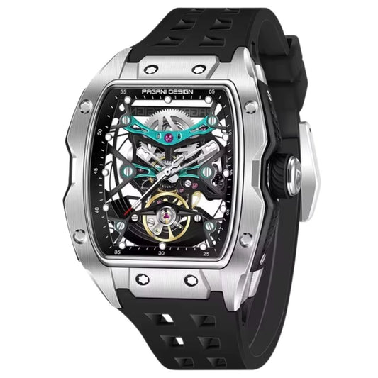 Reloj Automático PAGANI DESIGN RM, PD-YS018 - Plata Negro Verde