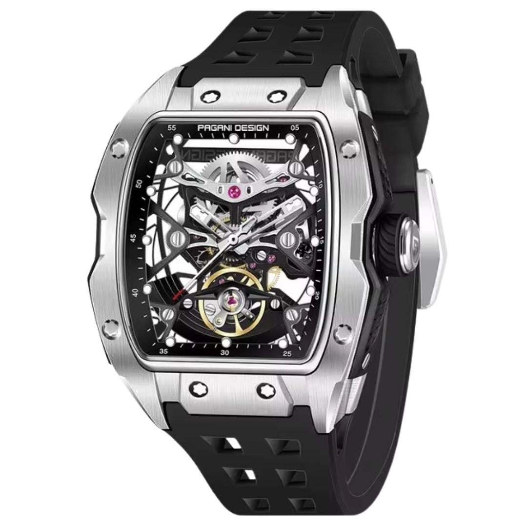 Reloj Automático PAGANI DESIGN RM, PD-YS018 - Plata Negro