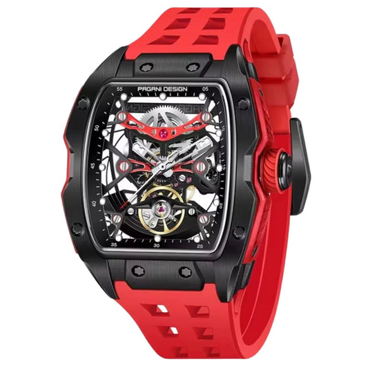 Reloj Automático PAGANI DESIGN RM, PD-YS018 - Rojo Negro