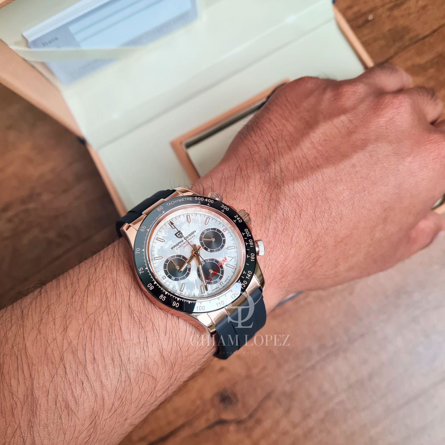 PAGANI DESIGN Daytona OysterFlex Cronógrafo de Cuarzo | PD-1644