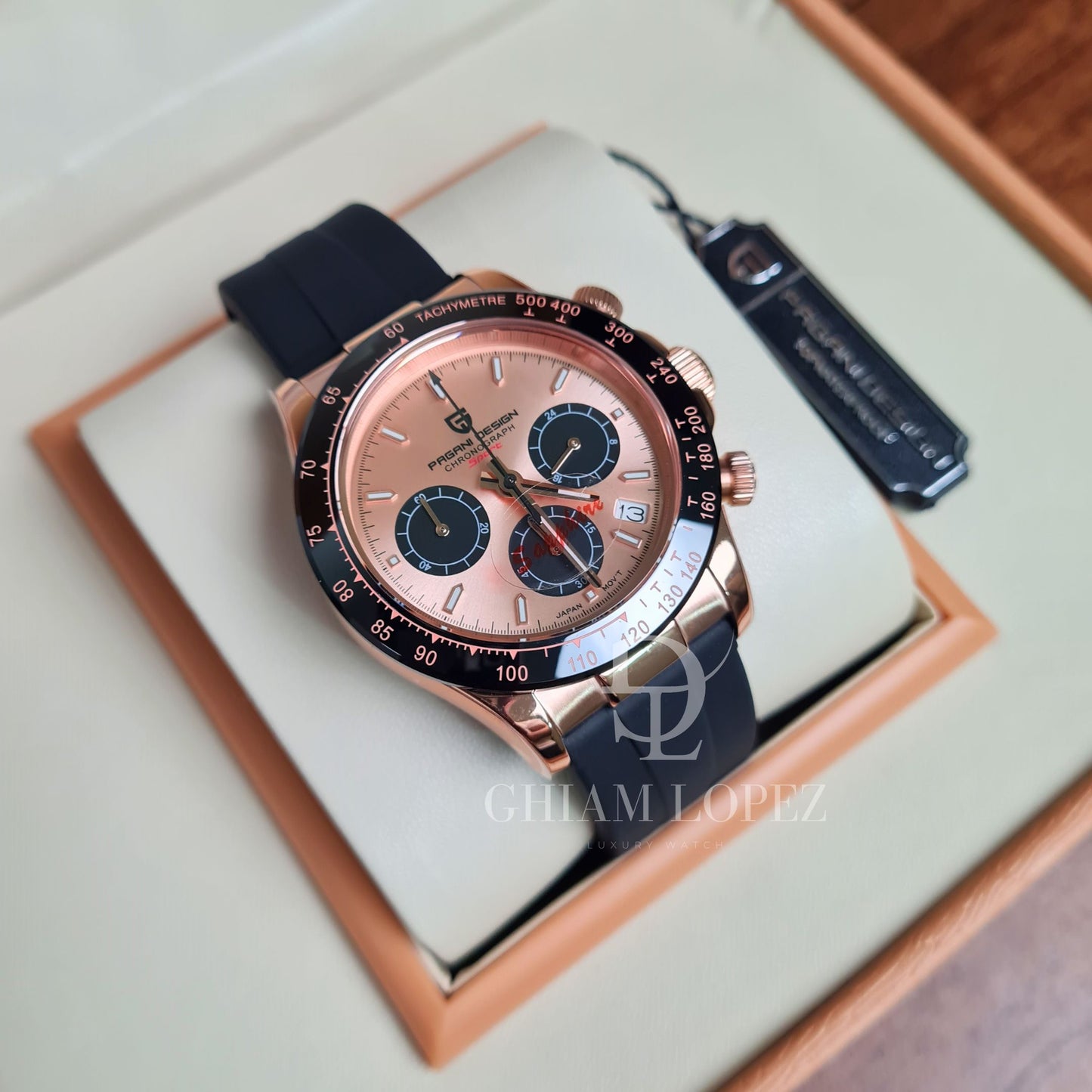 PAGANI DESIGN Daytona OysterFlex Cronógrafo de Cuarzo | PD-1644