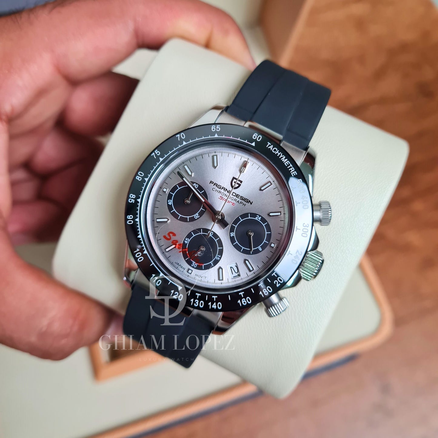 PAGANI DESIGN Daytona OysterFlex Cronógrafo de Cuarzo | PD-1644