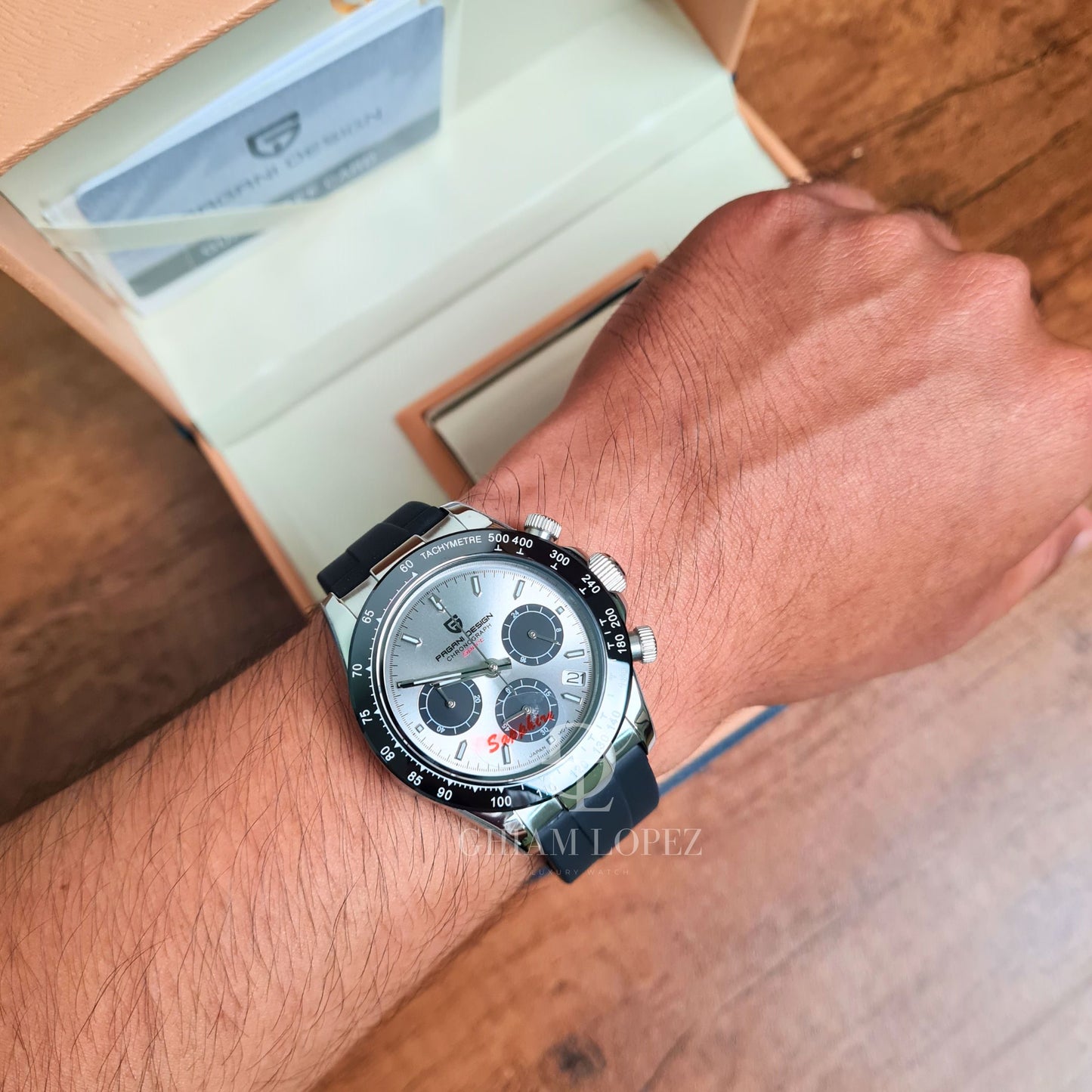 PAGANI DESIGN Daytona OysterFlex Cronógrafo de Cuarzo | PD-1644