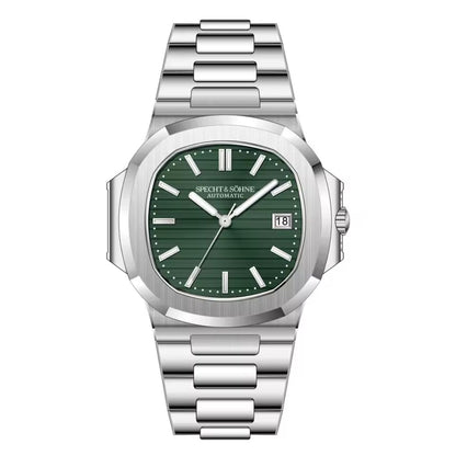 Reloj Automático SPETCH AND SOHNE NAUTILUS, SP0002 - Plata Verde