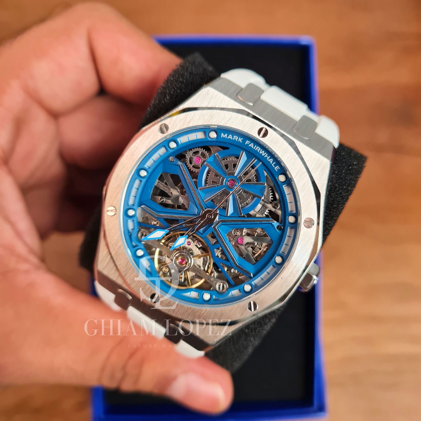 Reloj Automático MARK FAIRWHALE MYSTIC - Blanco Plata