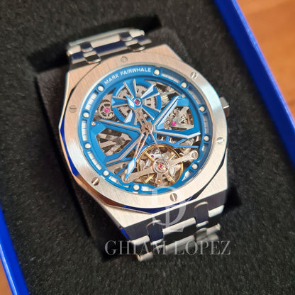 Reloj Automático MARK FAIRWHALE MYSTIC INOX- Plata Azul